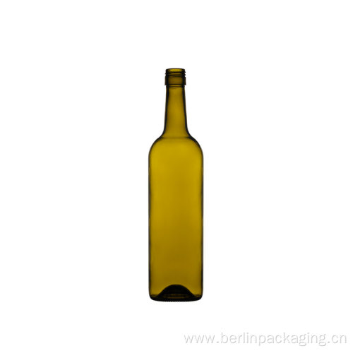 Classical Green Glass Claret Wine Bottle